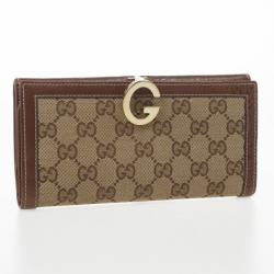 Pre Owned Gucci Monogram G Continental Wallet