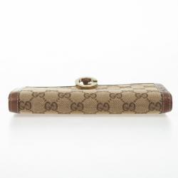Pre Owned Gucci Monogram G Continental Wallet