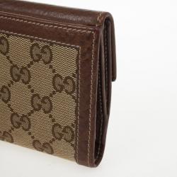 Pre Owned Gucci Monogram G Continental Wallet