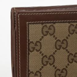 Pre Owned Gucci Monogram G Continental Wallet