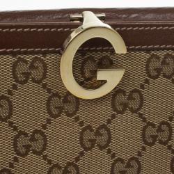 Pre Owned Gucci Monogram G Continental Wallet