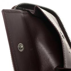 Pre Owned Gucci Brown Guccissima Leather Compact Zippy Wallet
