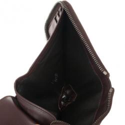 Pre Owned Gucci Brown Guccissima Leather Compact Zippy Wallet