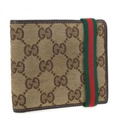 Pre Owned Gucci Original GG Canvas Bifold Wallet