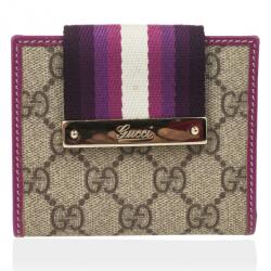 Pre Owned Gucci Ladies Web Medium Wallet