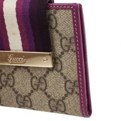 Pre Owned Gucci Ladies Web Medium Wallet