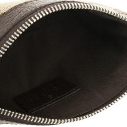 Pre Owned Gucci Beige Monogram Coin Purse