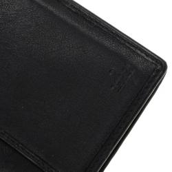 Pre Owned Gucci Black Guccissima Leather Continental Wallet