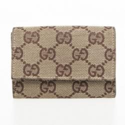 Pre Owned Gucci Monogram Compact Wallet