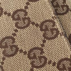 Pre Owned Gucci Monogram Compact Wallet