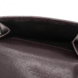 Pre Owned Gucci Brown Guccissima Leather Compact Wallet