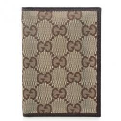 Pre Owned Gucci Monogram Canvas and Leather Wallet