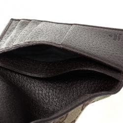 Pre Owned Gucci Monogram Canvas and Leather Wallet