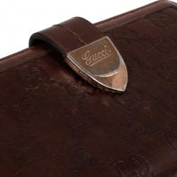 Pre Owned Gucci Guccissima Leather Continental Wallet