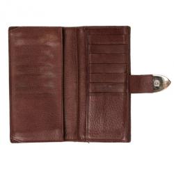 Pre Owned Gucci Guccissima Leather Continental Wallet
