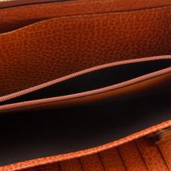 Pre Owned Gucci Zip Around Wallet with Tassel and Bamboo Detail 