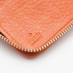 Pre Owned Gucci Zip Around Wallet with Tassel and Bamboo Detail 