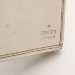 مملوكة مسبقًا Gucci Silver Guccissima Continental Wallet 