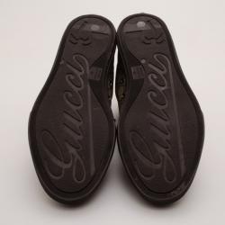 Pre Owned Gucci Brown Monogram GG High Top Sneaker Size 43