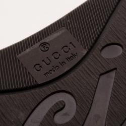 Pre Owned Gucci Brown Monogram GG High Top Sneaker Size 43