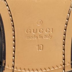 Gucci Black Brogue Leather Queercore Double Strap Monk Size 44