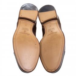 Gucci Brown Suede Lace Up Oxfords Size 42