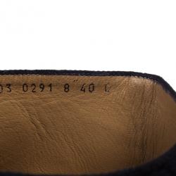 Gucci Black Guccissima Canvas Knee Boots Size 40