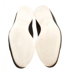 Gucci Black GG Fabric Loafers Size 41
