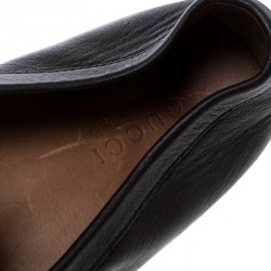 Gucci Brown Microguccissima Leather GG Loafers Size 43