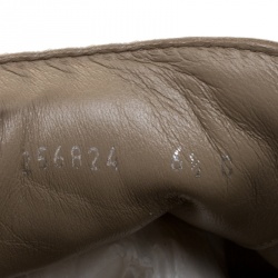 Pre Owned Gucci Beige Suede Web Detail Sneakers Size 41