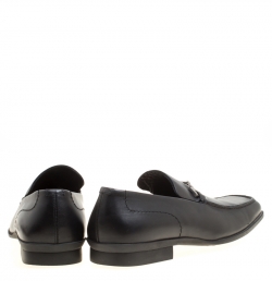 Gucci Black Leather Bit Loafers Size 42.5
