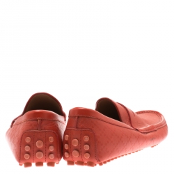 مملوكة مسبقًا حذاء لوفرز غوتشي دريفر جلد ديامنت أصفر مقاس 44.5