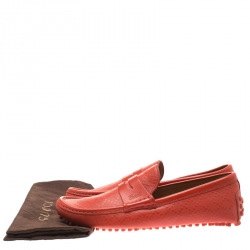 مملوكة مسبقًا حذاء لوفرز غوتشي دريفر جلد ديامنت أصفر مقاس 44.5