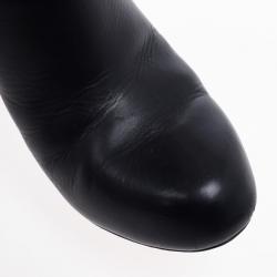 Gucci Black Leather 'Babouska' Studded Boots Size 38
