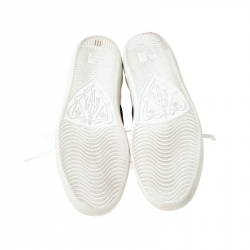 Gucci White Leather Ace Embroidered Bee Low Top Sneakers Size 36