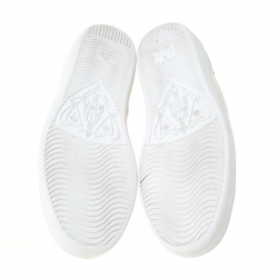 Gucci White Leather Ace Embroidered Bee Low Top Sneakers Size 37