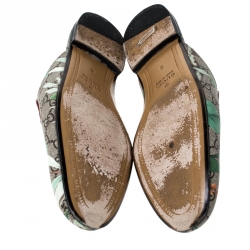 Pre Owned حذاء ميولز غوتشي برينستون هورسبيت مورد كانفاس GG متعدد الألوان مقاس 42