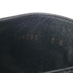 Gucci Black Leather Knee Length Boots Size 38