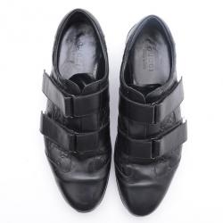 Gucci Black GG Double Velcro Sneakers Size 44