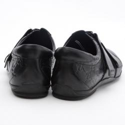 Gucci Black GG Double Velcro Sneakers Size 44