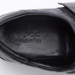 Gucci Black GG Double Velcro Sneakers Size 44