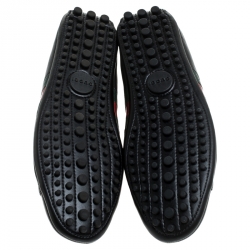 Gucci Black Leather Ace Sneakers Size 41