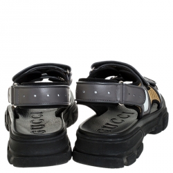 مملوكة مسبقًا صندل غوتشي سليبر بإصبع GG جلد بني مقاس 40