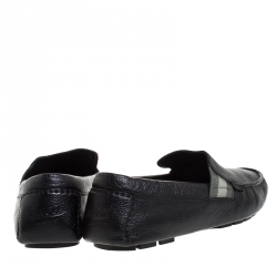 Gucci Black Leather Slip On Loafer Size 42