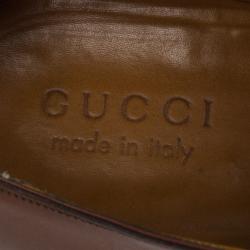 Gucci Tan Leather Monk Strap Derby Size 41
