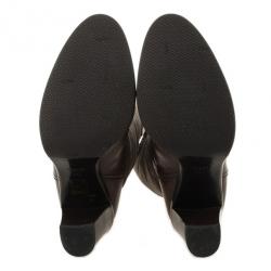 Gucci Brown GG Canvas 'Major' Tall Boots Size 41