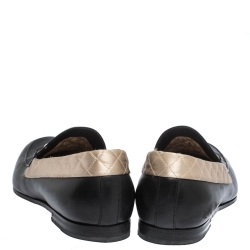 Gucci Black Leather Jordaan Horsebit Loafers Size 44