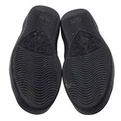 Gucci Black Leather Ace Web Bee Low Top Lace Up Sneakers Size 40.5