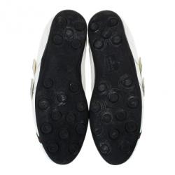 مملوكة مسبقًا Gucci White Leather Velcro Sneakers Size 41