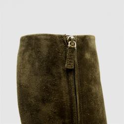 مملوكة مسبقًا Gucci Brown Suede Hysteria' Knee Length Boots Size 35.5